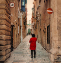 Lady in St Frederick Street, Valletta