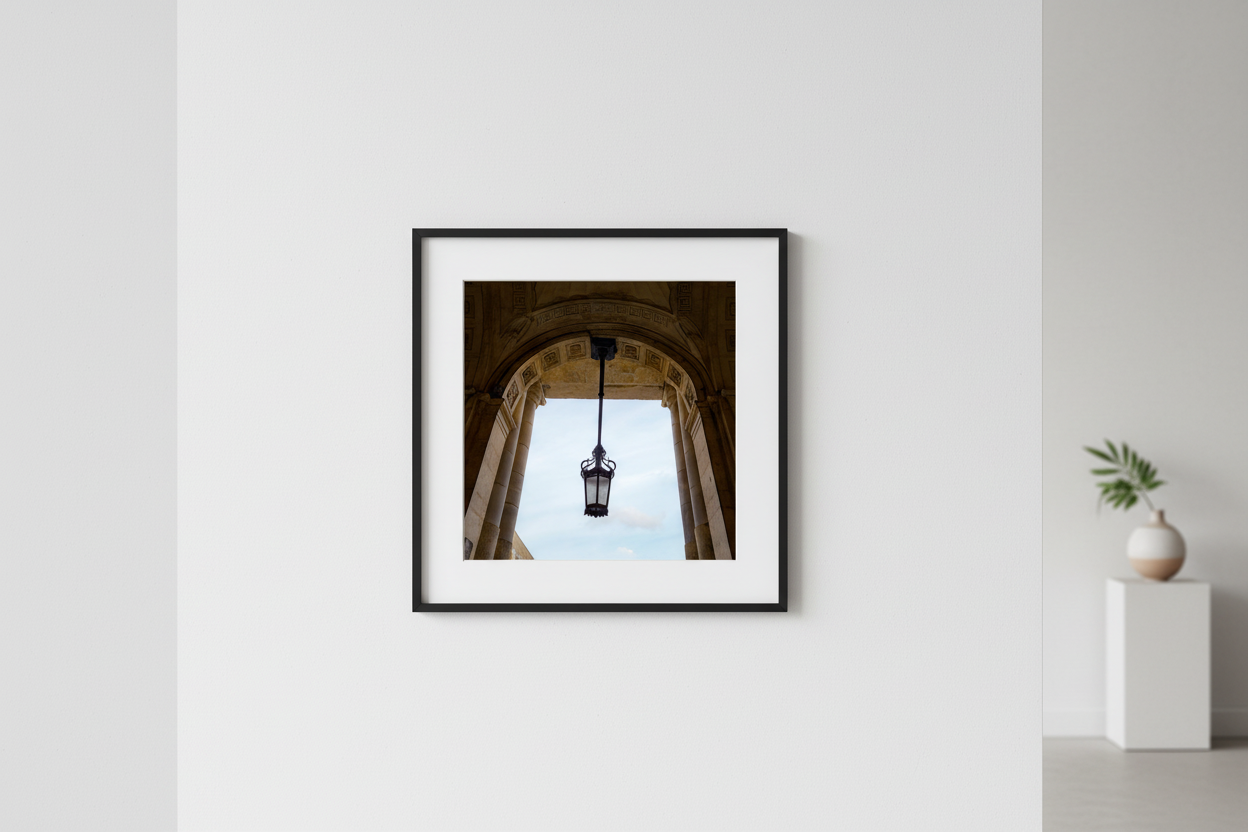 Stone Arch Lantern, Treasury Street framed on wall