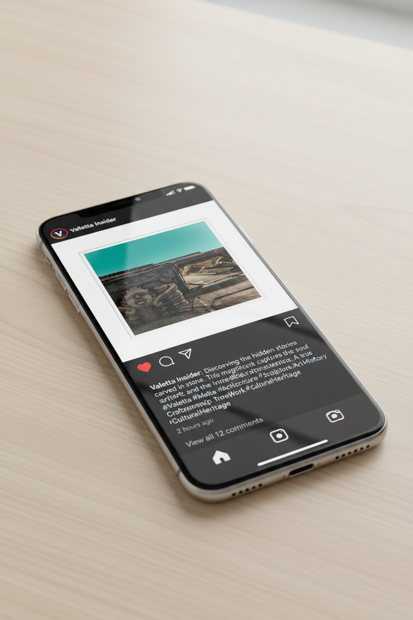 Valletta Stone Balcony Corbel social media mockup