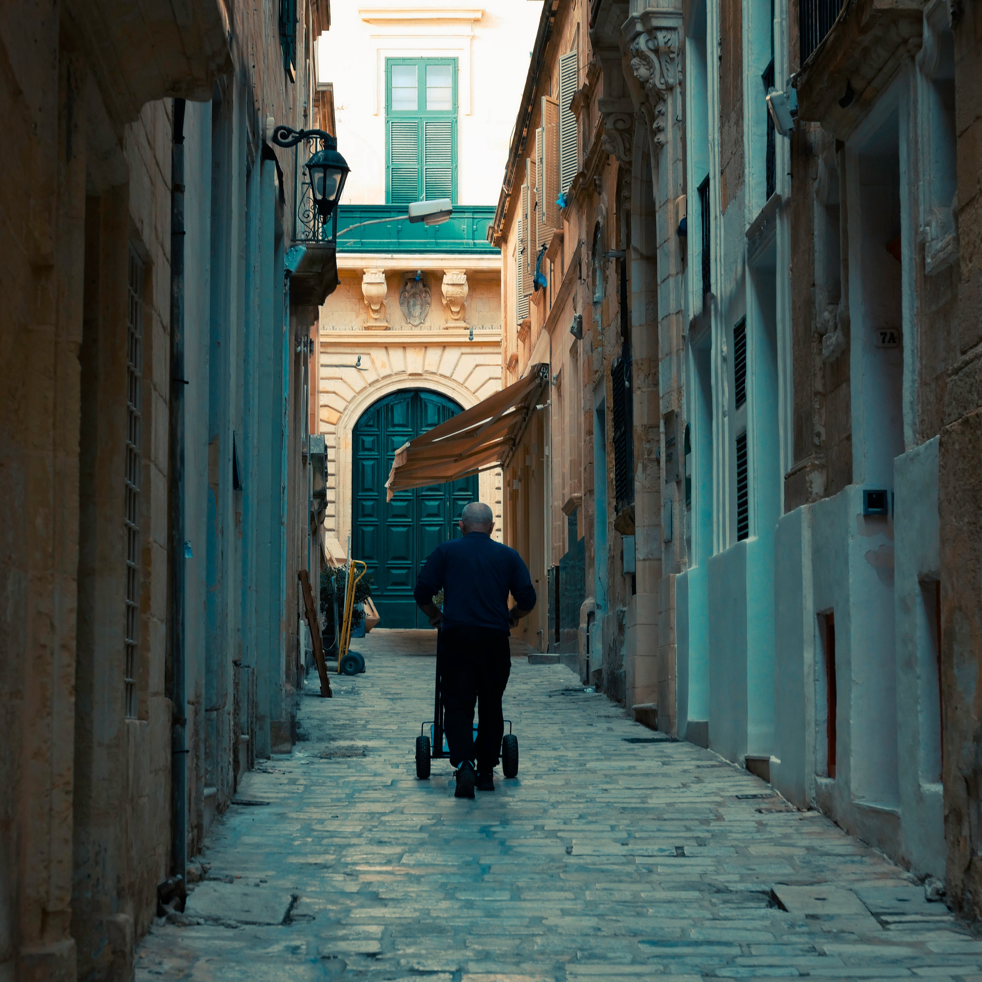 Worker in St. Frederick Street
